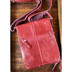 COBB & CO Satchel bag Red Leather